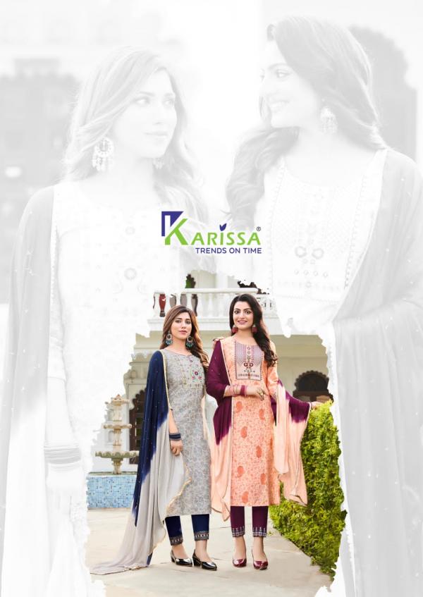 Karissa Siya Vol 4 Fancy silk Kurty With Bottom Dupatta Collection